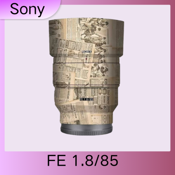 Lentes Sony FE85F1.8 - Pele câmera, adesivo câmera - com alta resistência a arranhões, à prova d'água e com design elegante.